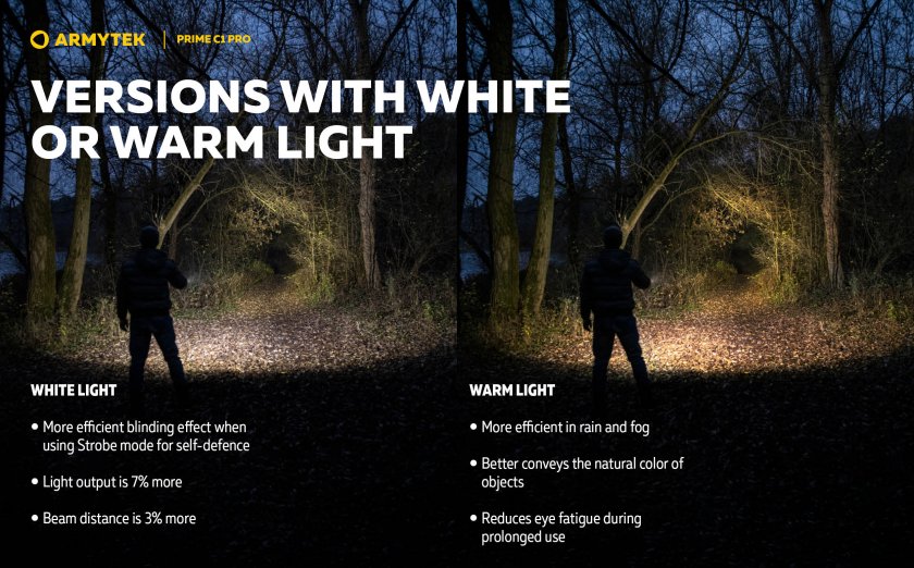 Flashlight Armytek Prime C1 Pro warm light
