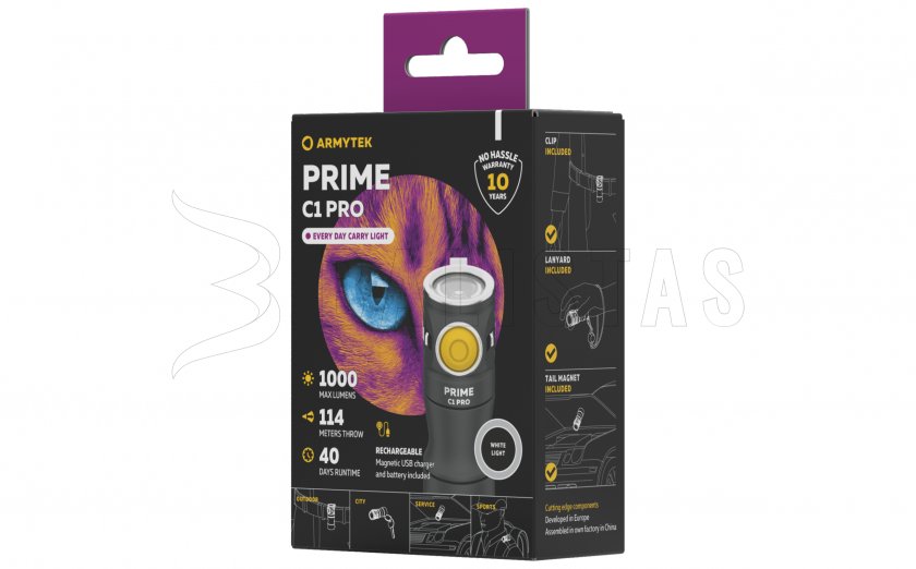 Armytek Prime C1 Pro White Light Flashlight