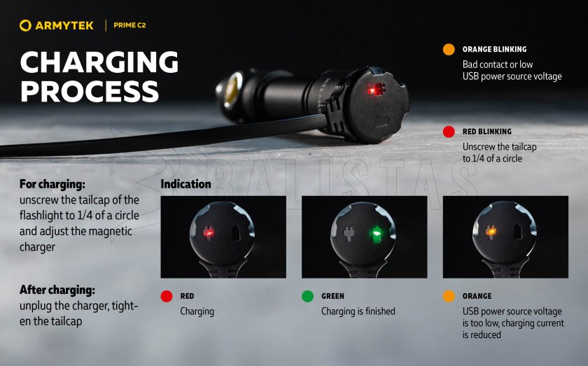 Armytek Prime C2 cold light flashlight