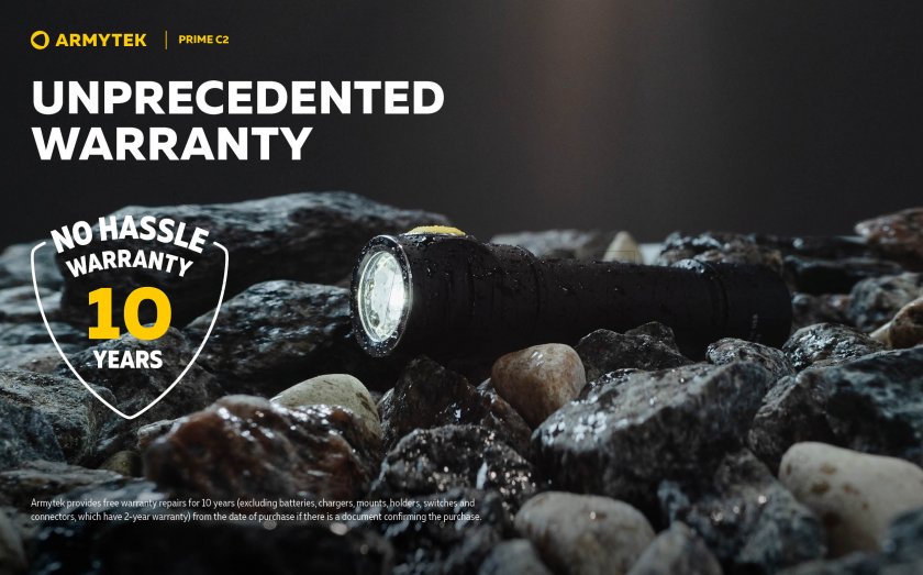 Armytek Prime C2 cold light flashlight