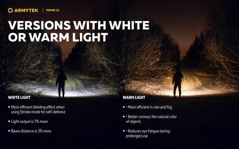 Armytek Prime C2 cold light flashlight