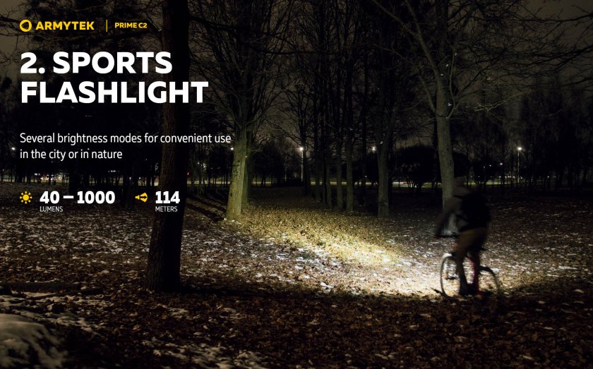 Armytek Prime C2 cold light flashlight