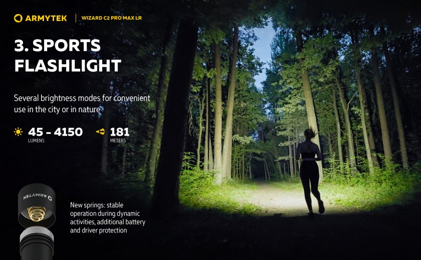 Armytek Wizard C2 Pro MAX LR cold light Headlamp