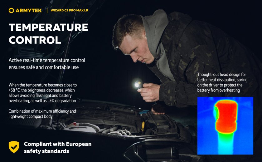 Armytek Wizard C2 Pro MAX LR cold light Headlamp