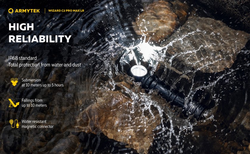 Armytek Wizard C2 Pro MAX LR cold light Headlamp