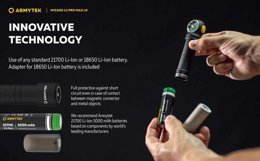 Armytek Wizard C2 Pro MAX LR cold light Headlamp