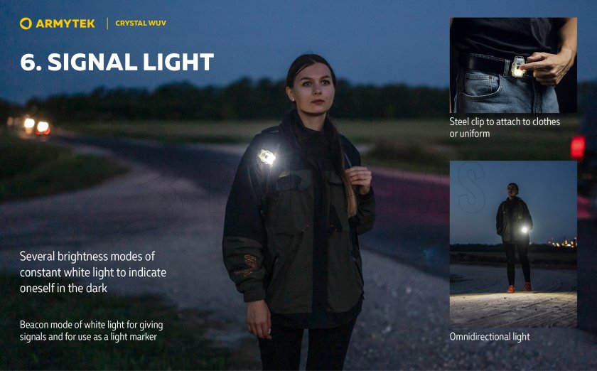 Armytek Crystal UV grey multipurpose headlamp