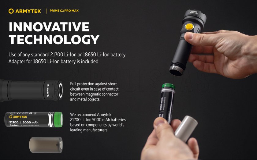 Flashlight Armytek Prime C2 Pro Max Warm Light