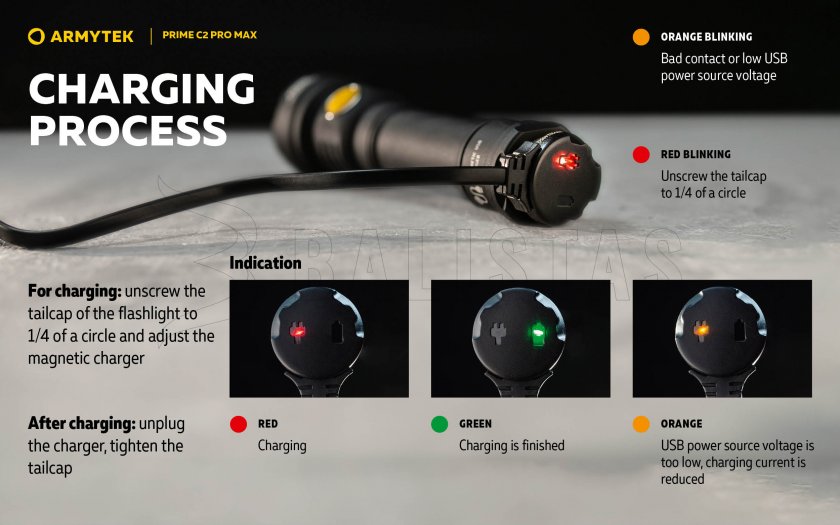 Flashlight Armytek Prime C2 Pro Max Warm Light