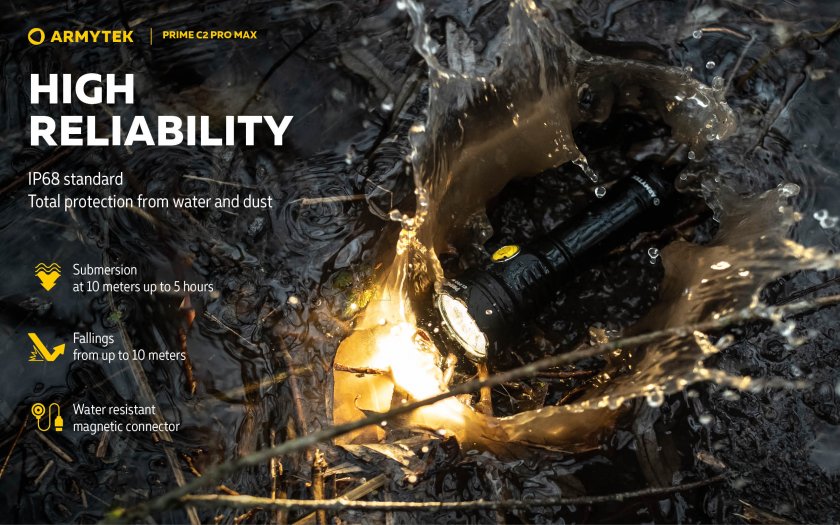 Flashlight Armytek Prime C2 Pro Max Warm Light