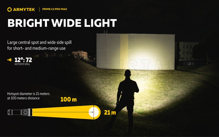 Flashlight Armytek Prime C2 Pro Max Warm Light
