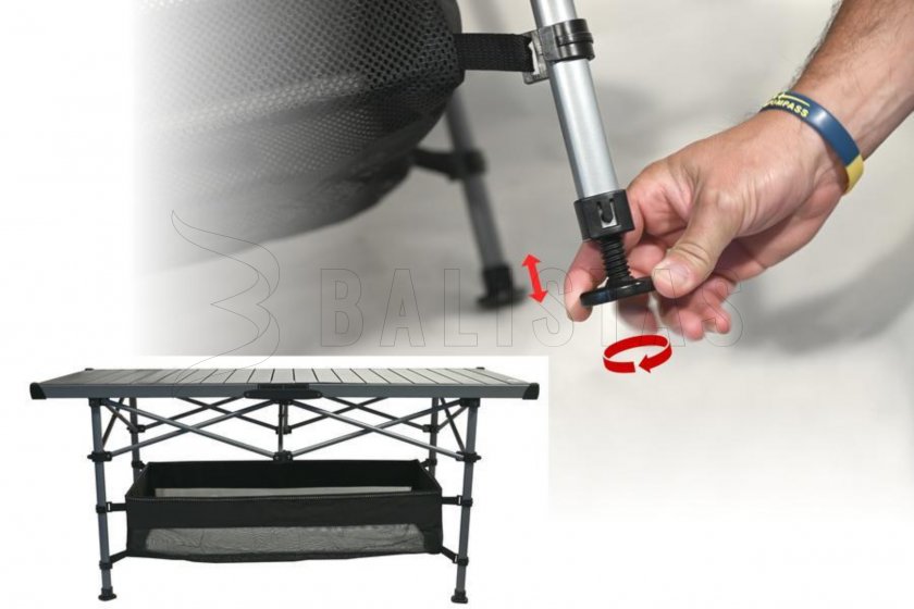 Camping folding table ROLL 123x55cm 6