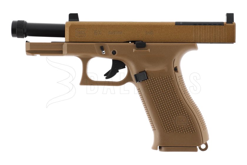 Glock 19X MOS Blowback Coyote Air Pistol | Balistas.com