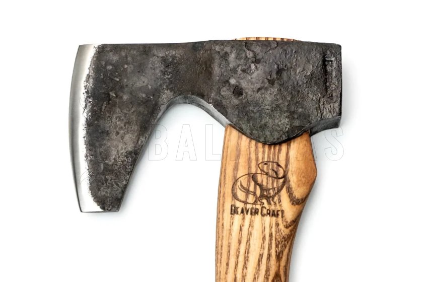BeaverCraft Compact Long-Bearded Bushcraft Hatchet AX6 3