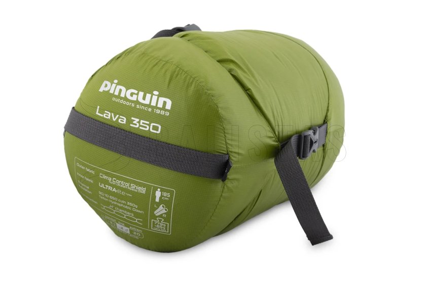 Sleeping Bag Pinguin Lava 350 175cm Green Left 6