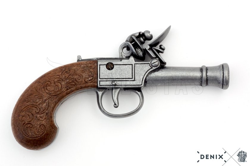 Replica Pocket Pistol Bunney, England 18th Century 4