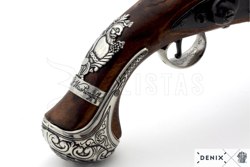Replica Flintlock Pistol of General George Washington, England, 18th Century 11