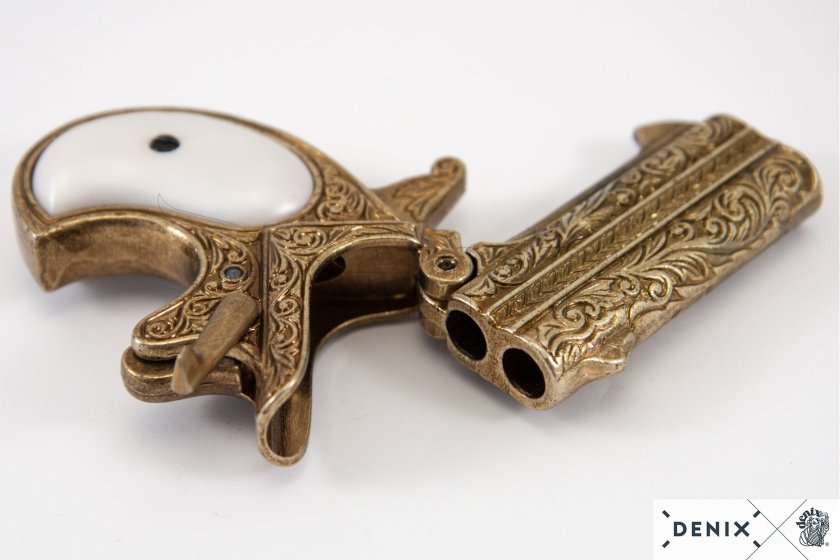 Double-Barreled Derringer Replica, USA 1866 6