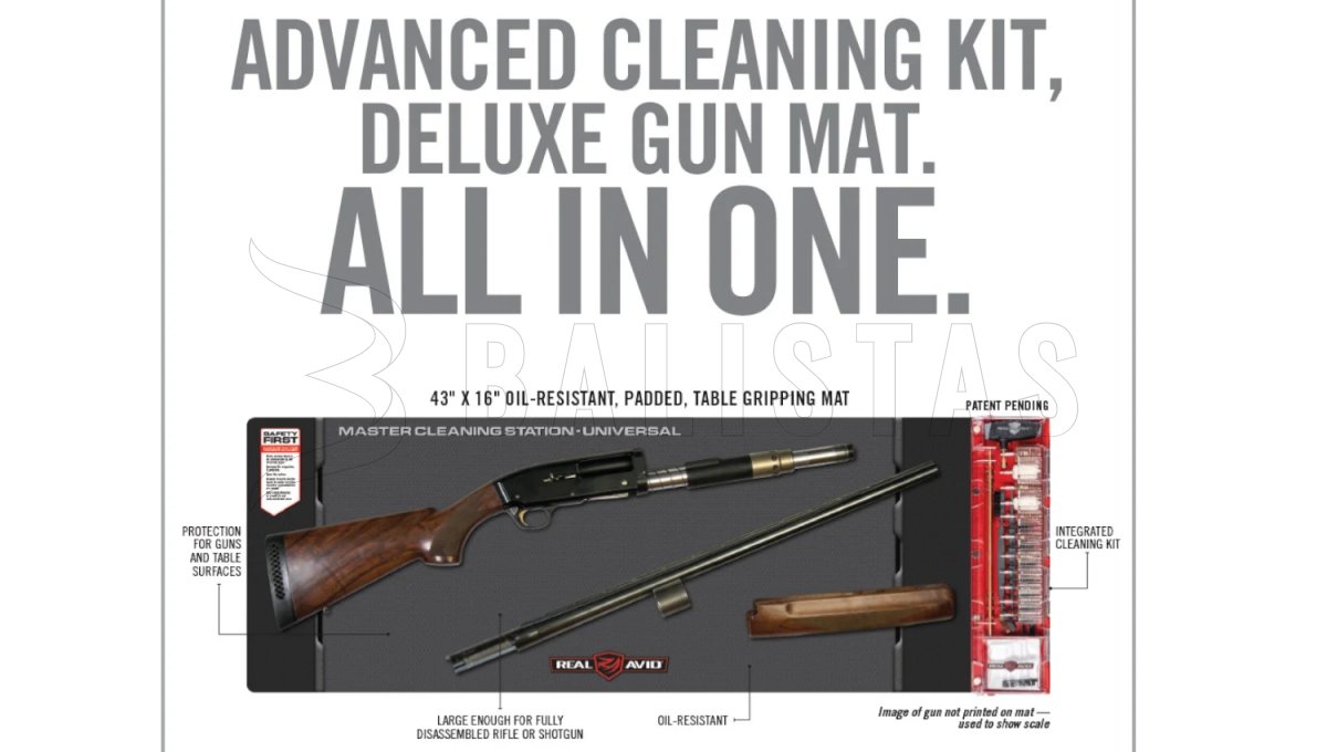 REAL AVID Master Cleaning Kit Station Mat Gun Pistol Weapon Handgun 19" x 16" 