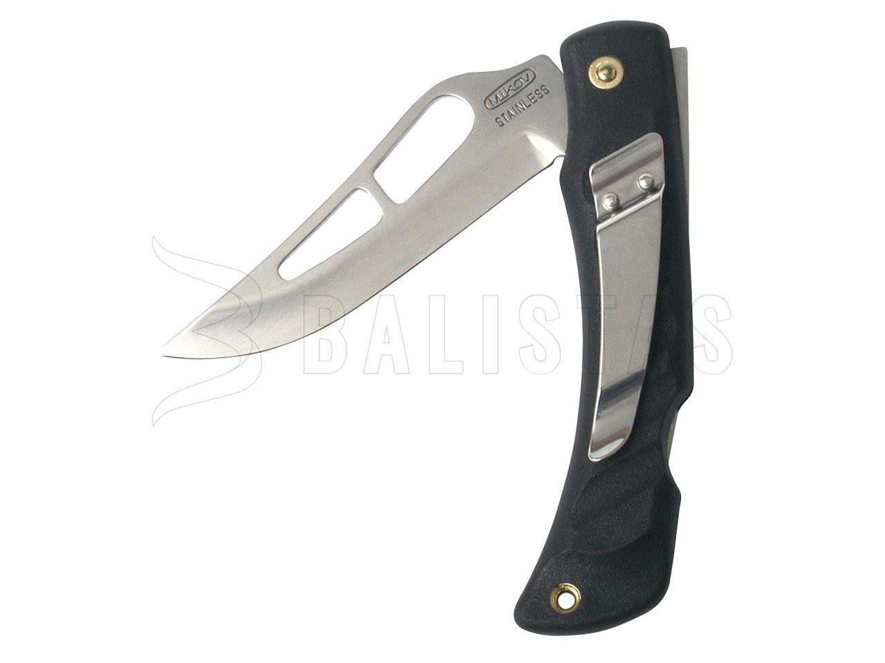 Pocket knife Mikov Crocodile 243-NH-1/AS black with clip