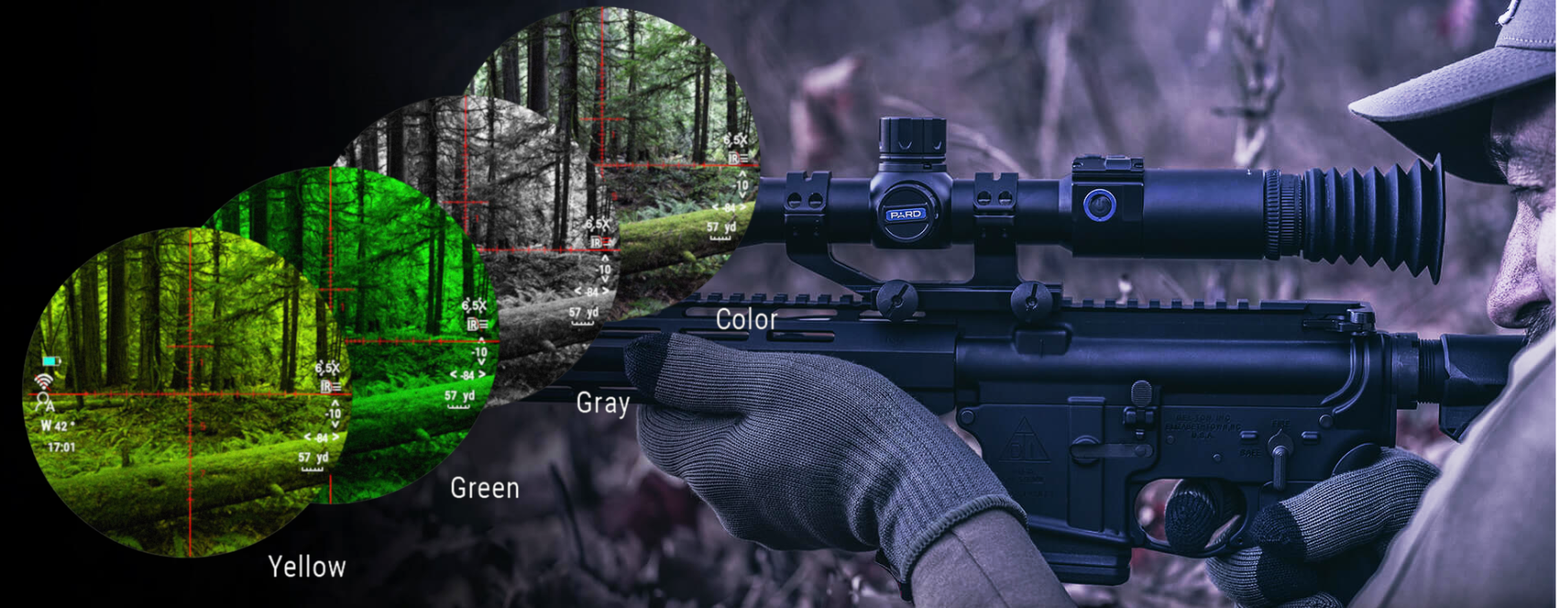 PARD Night Stalker 4K Night Vision Rifle Scope text